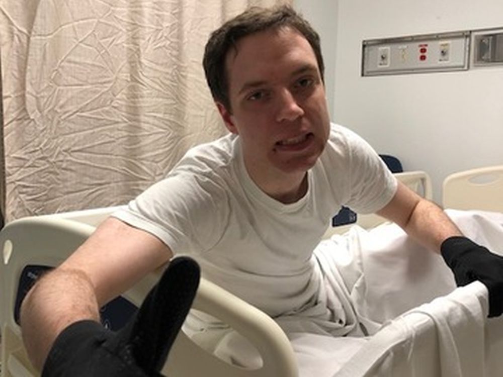 Jean-Marc Lang, 27, has been in a secure ward at the Ottawa Hospital since February 2020 because of his extreme behavioural issues, including aggression and self-injury. (Family photo)