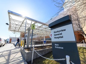 Rockyview General Hospital in Calgary on Monday, April 5, 2021.