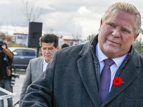 Ontario Premier Doug Ford made the announcement Wednesday afternoon. (Veronica Henri / Toronto Sun / Postmedia Network)