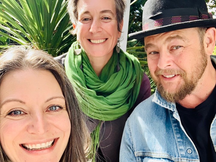  Corinne Diachuk, sex educator Katie Spataro and Liam “Captain” Snowdon are on faculty at the Institute for the Study of Somatic Sex Education. (Supplied)