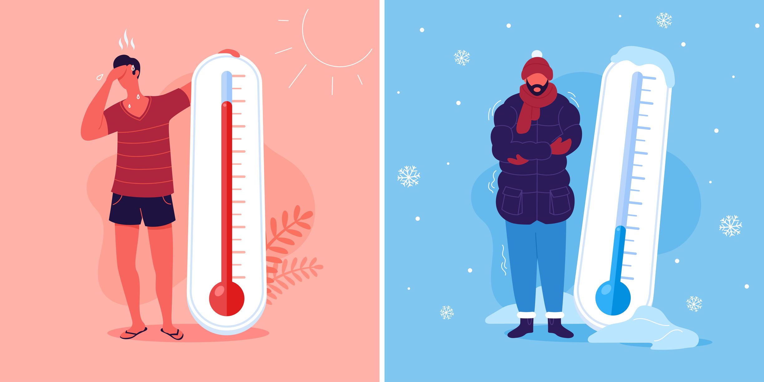 You should visit your doctor if you have any kind of skin reaction to either the hot or cold. GETTY