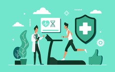 Sport fitness app for running workout with treadmill