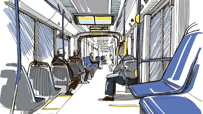 Study looks at the safest place to sit on public transit