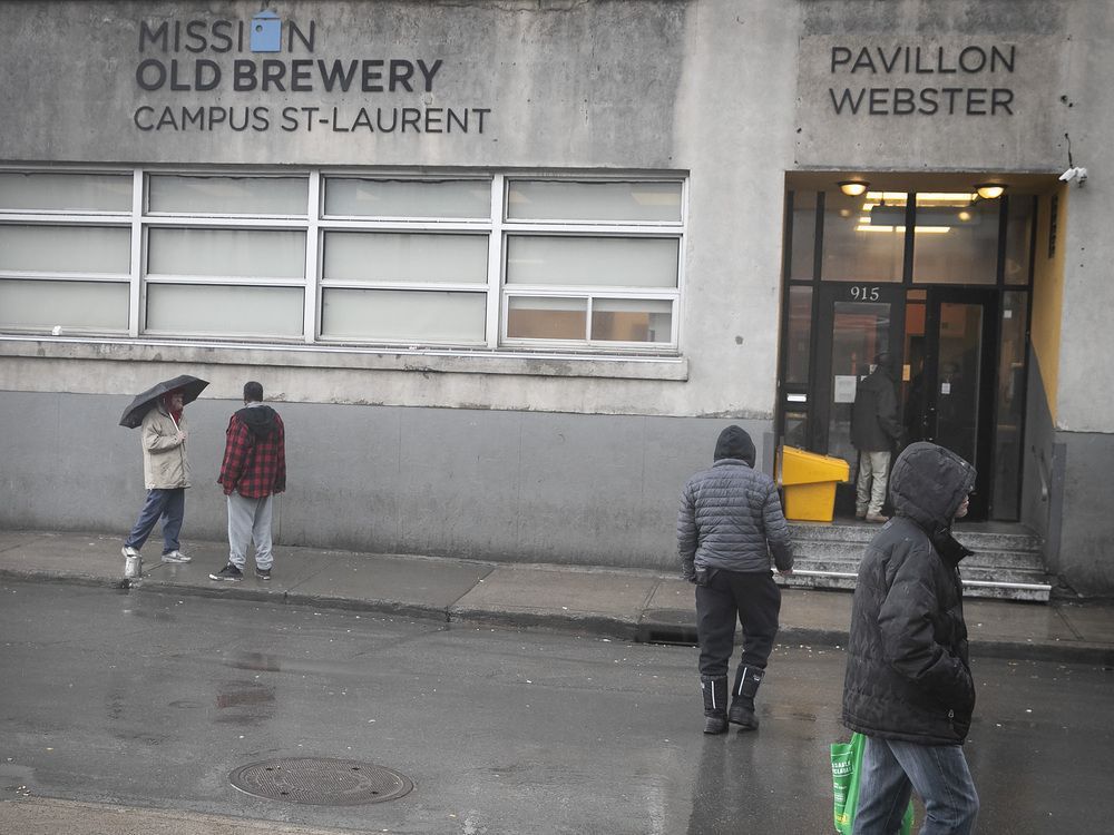 homeless men who have tested positive for covid-19 are being kept at the webster pavilion of the old brewery mission on clark st., where they risk infecting others.