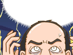 Men suffering from thinning hair