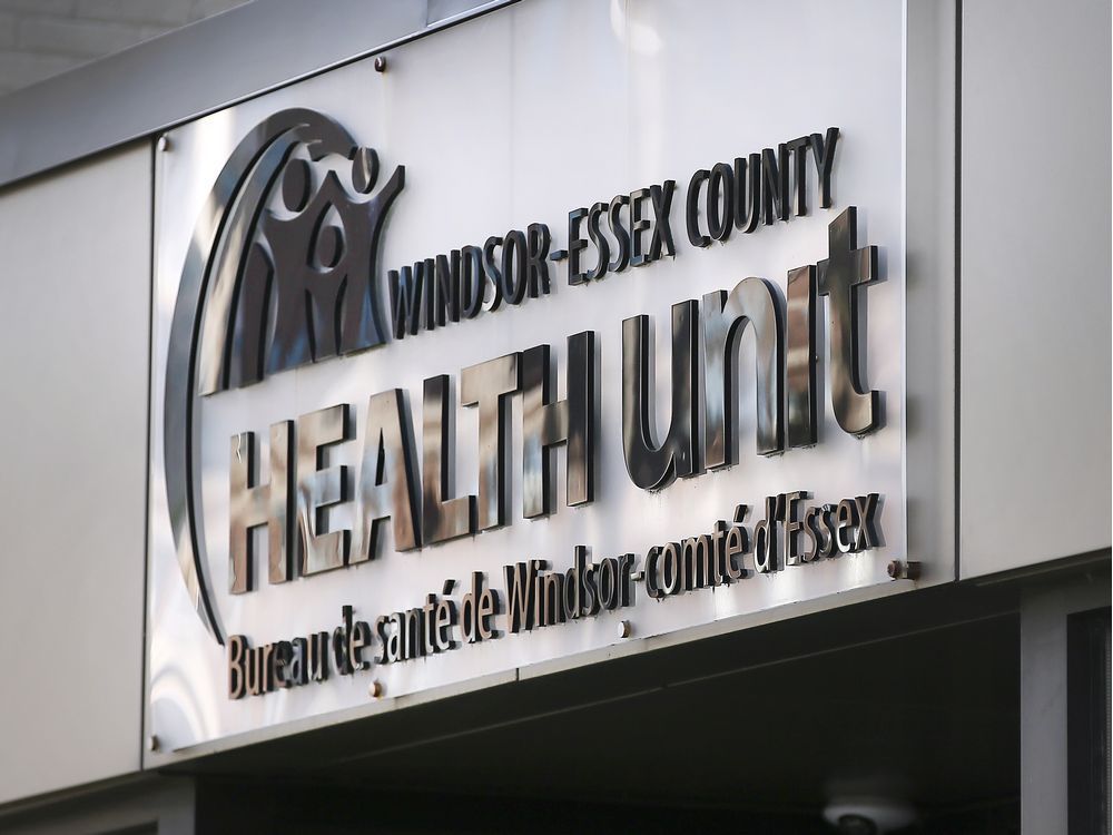 The exterior of the Windsor-Essex County Health Unit is shown on Thursday, December 2, 2021.