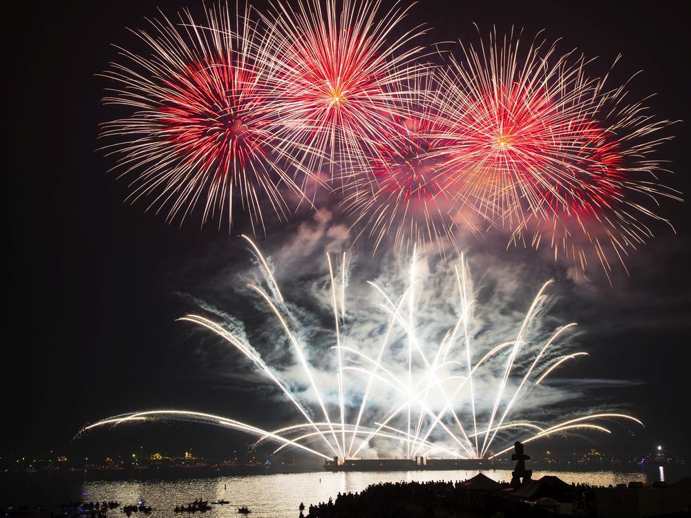 team u.k. puts on a show at the 2017 honda celebration of light in vancouver. the event will be going ahead this summer.