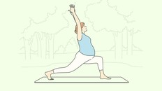 Sport, yoga, pregnancy, healthcare, training concept