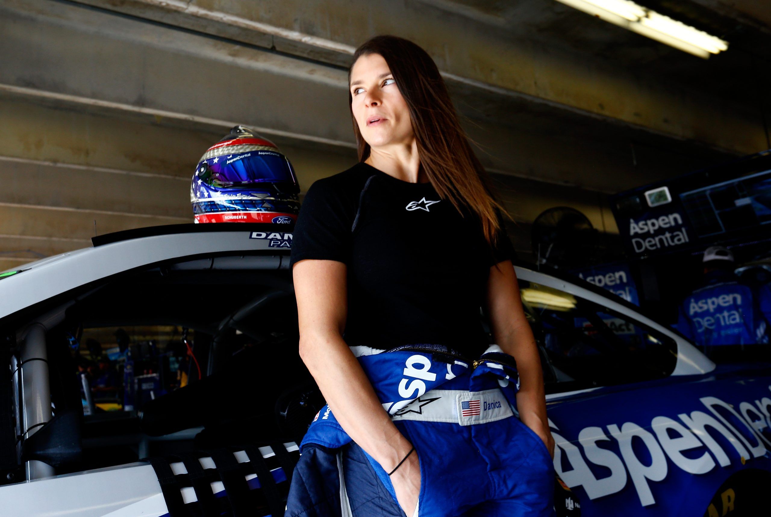 The "Speed Queen” says her symptoms included an irregular menstrual cycle, constant dizziness and weight gain.  (Photo by Jonathan Ferrey/Getty Images for Texas Motor Speedway)