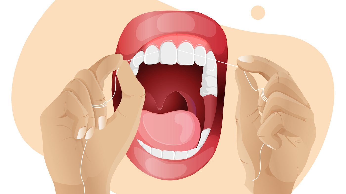 Likely, if your gums bleed when you start flossing, it’s a sign you need to get into the habit of flossing regularly to deter destructive bacteria. GETTY