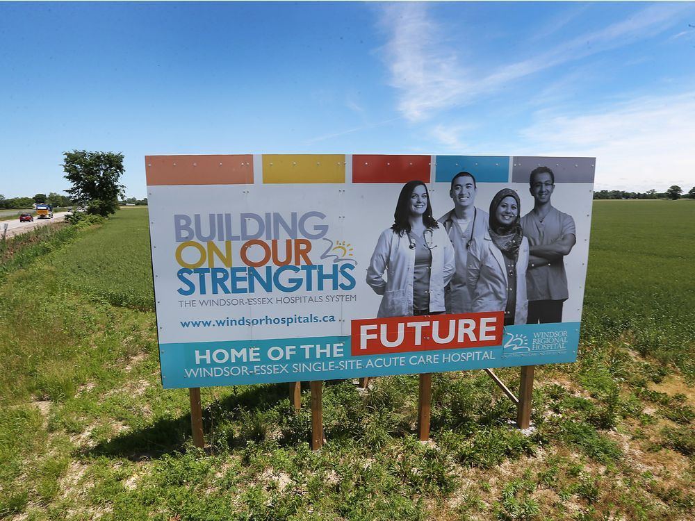 the site of the proposed regional mega-hospital at county rd. 42 and the 9th concession is shown on monday, june 11, 2018.