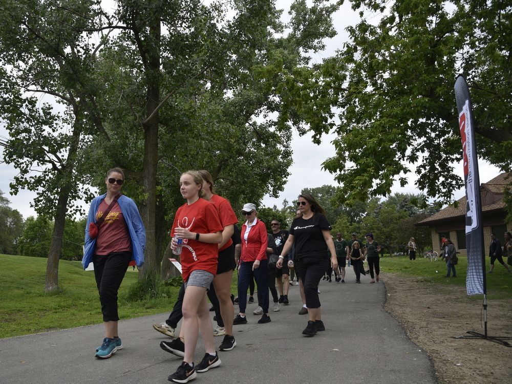 This year's Gutsy Walk, raising money for Crohn's and Colitis Canada, had more than 100 participants and raised about $20,000.