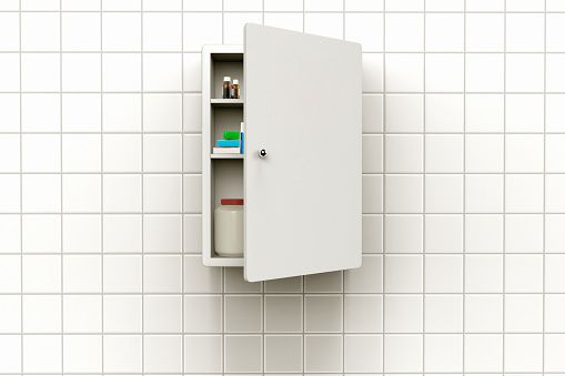 The “medicine cabinet,” found in many bathrooms, is a poorly-named misnomer. GETTY