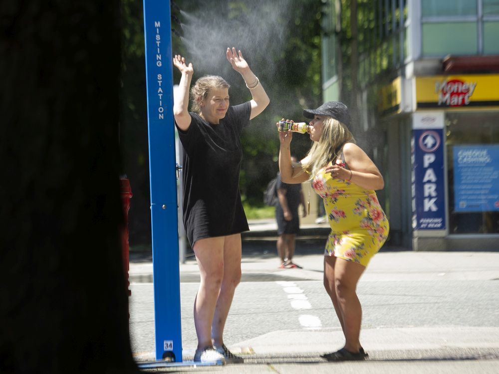 temperatures in b.c. did not reach heat-dome levels this weekend, but environment canada did issue a heat warning for metro vancouver and the fraser valley that lasts until monday. temperatures in the fraser valley were expected to edge into the 30s.