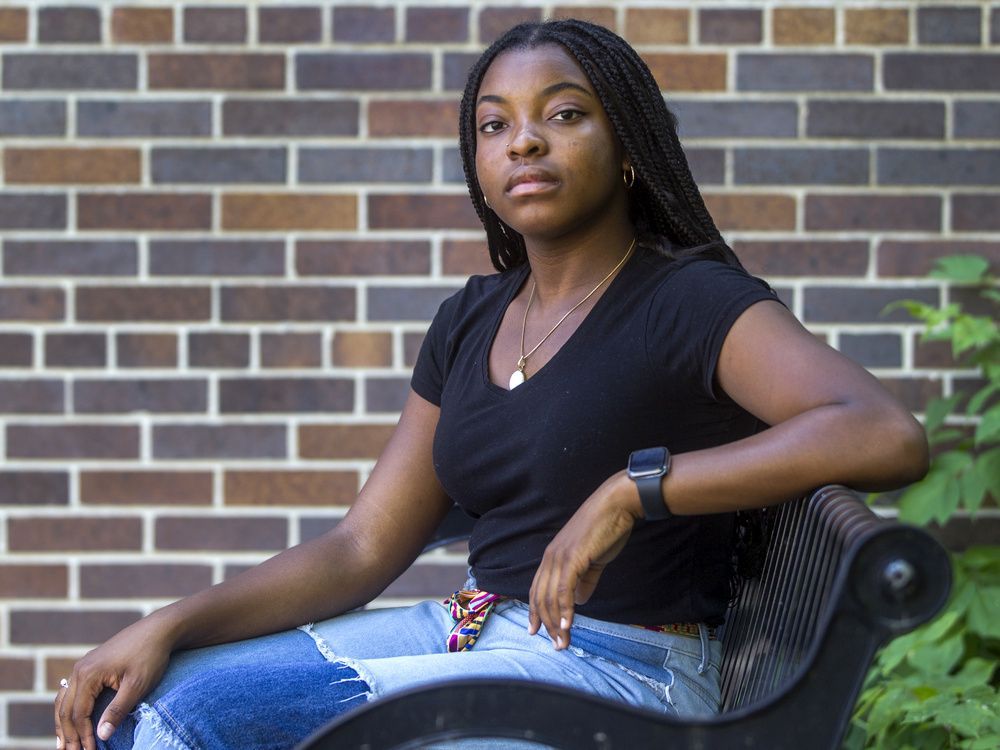 Chidera Onyegbule, 20, is a third-year Carleton University student studying neuroscience and mental health. She experiences eco-anxiety, a fear of the future in relation to climate change. (Credit: Bruce Deachman, Postmedia)