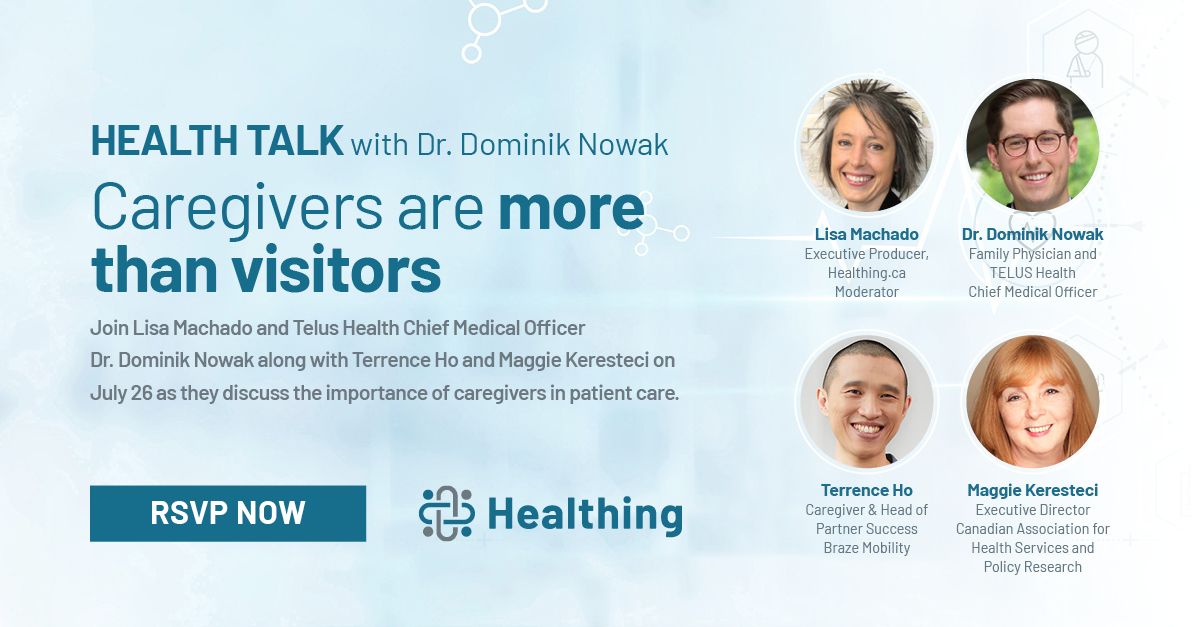 We'll be exploring some tough questions about the role of caregivers in Canada's health-care system. Register today!