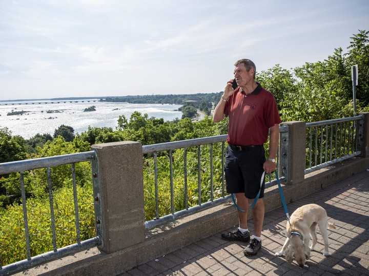  Although he lives with type 1 diabetes, Andy Maarschalk lives an active lifestyle in Niagara Falls, ON., where he takes frequent walks with his cockapoo, Tucker. Credit: Nick Kozak