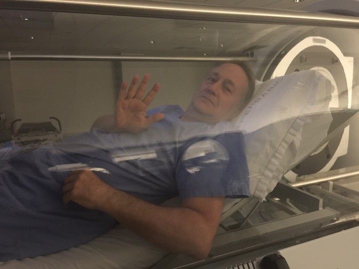 Dr. Tim Sproule at Rouge Valley Hyperbaric Medical Centre. SUPPLIED