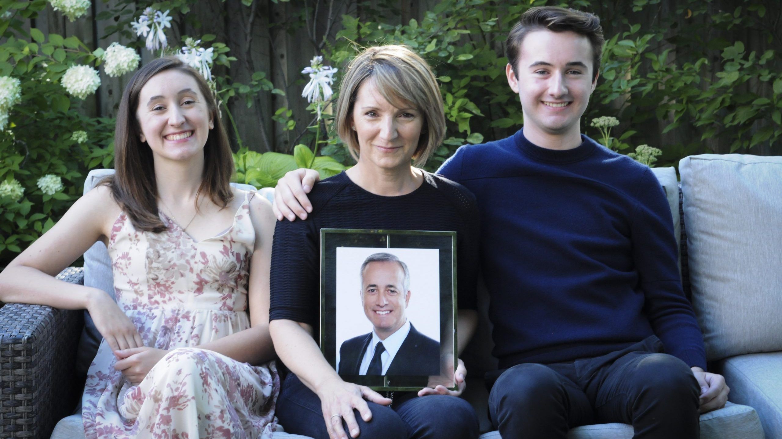 Adam Fanaki's children were 14 and 16 years old when their dad Adam was diagnosed with glioblastoma. SUPPLIED
