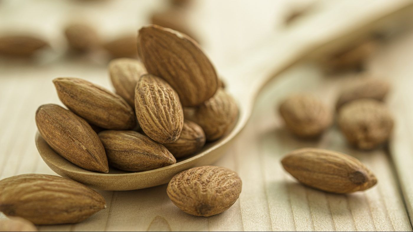 Almonds are a great source of vitamin B7. GETTY