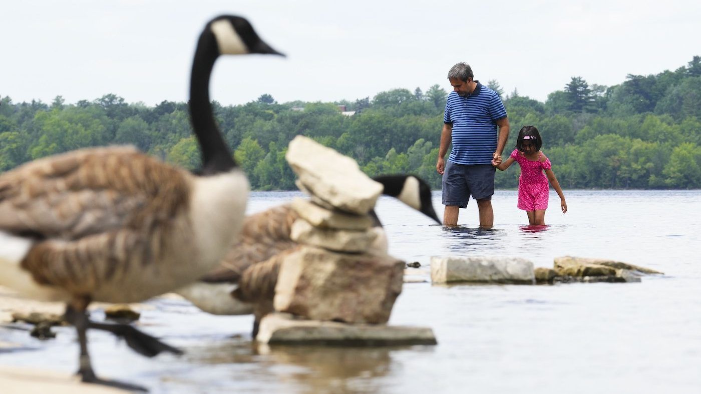 environment canada has issued heat warnings for a second day across a large part of ontario, including some northern regions. the canadian press/sean kilpatrick