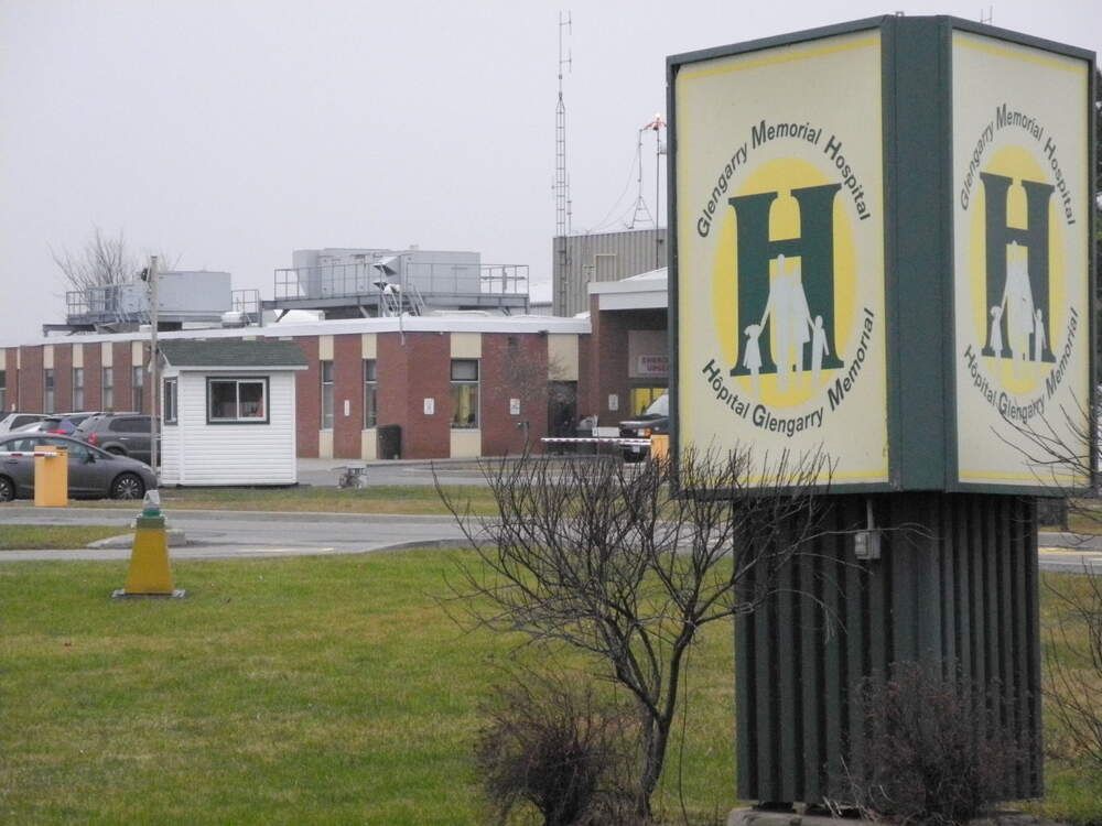 a 2015 file photo of the glengarry memorial hospital in alexandria.