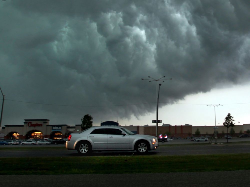 new research has revealed a growing prevalence of highly toxic “forever chemicals” known as pfas in rainwater in the great lakes basin, increasing fears about the negative health effects for humans and wildlife. in this file photo a storm front passes over devonshire mall in windsor on june 18, 2014.