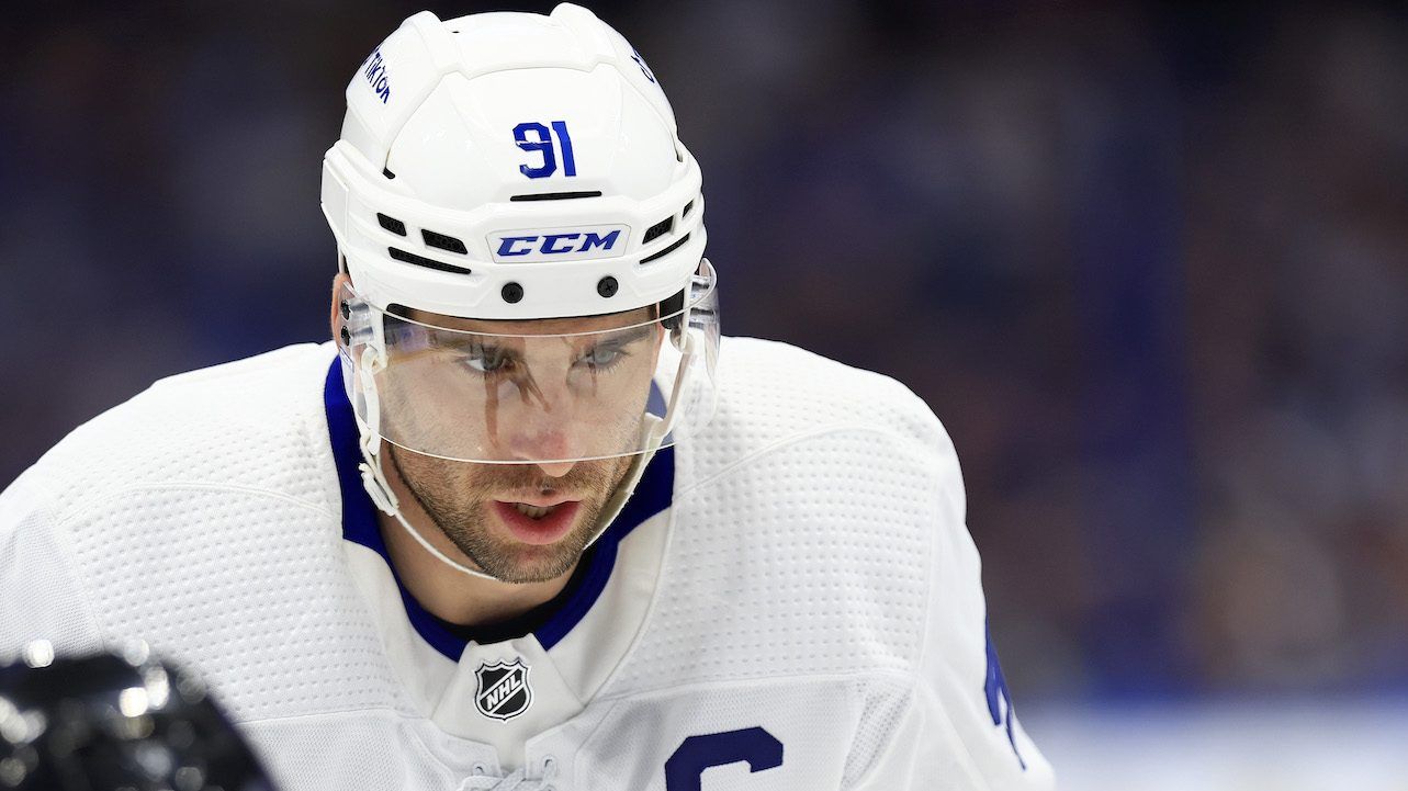 Since leaving the New York Islanders as a free agent in 2018, John Tavares has scored 119 goals and 274 points for the Toronto Maple Leafs in 280 games.  (Photo by Mike Ehrmann/Getty Images)