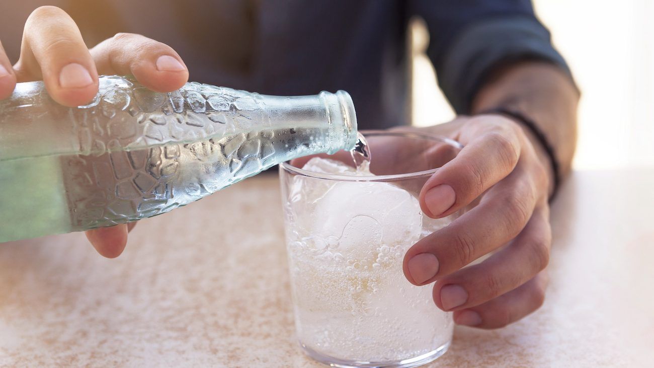 as long as it's sugar and sweetener free, sparkling water will hydrate you equally as well as the still stuff, according to the cleveland clinic. getty