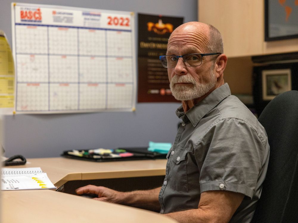 neil colmin, vice-president of seiu-west, inside his office on monday.