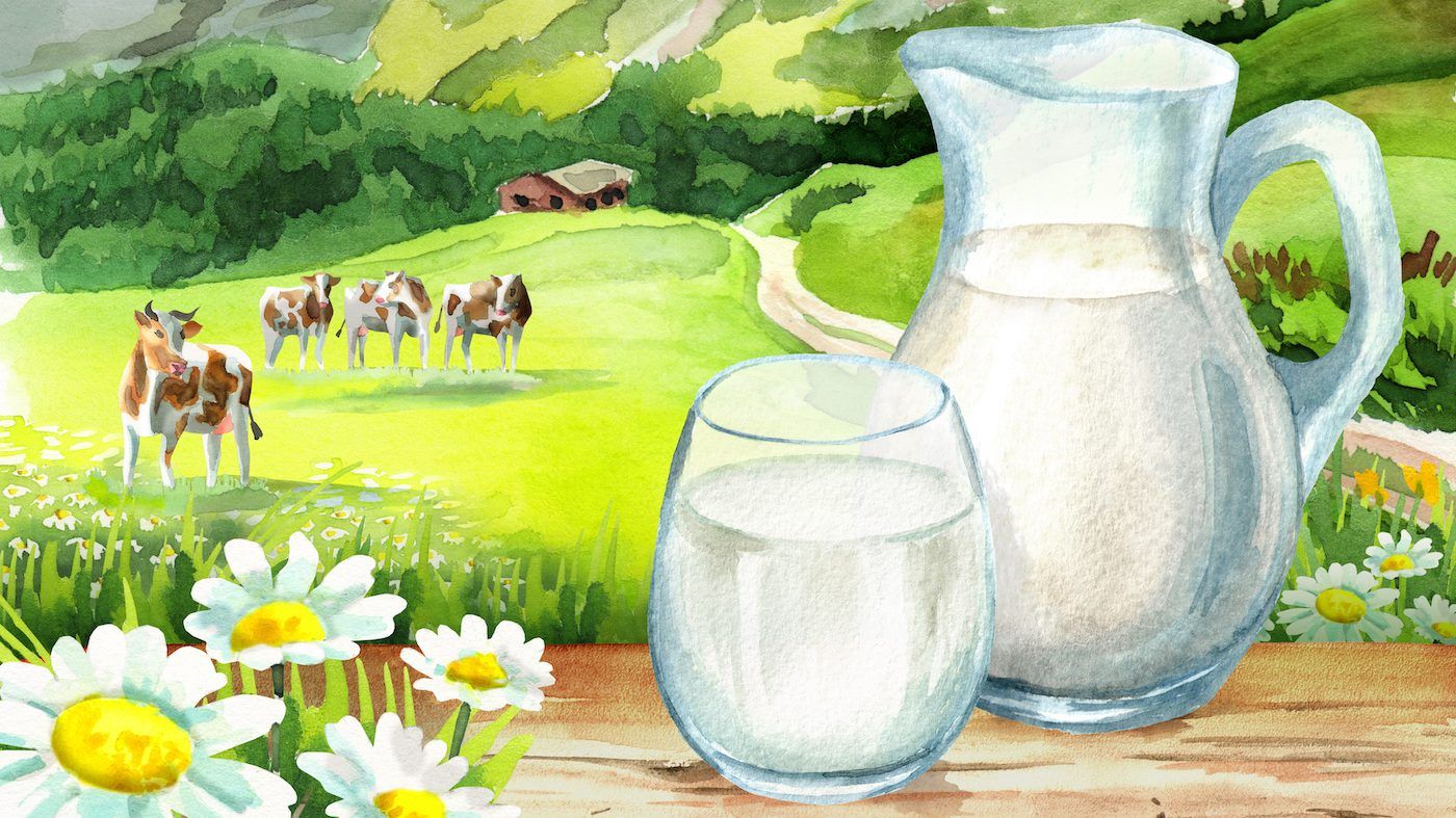 Пейзаж для молочных продуктов