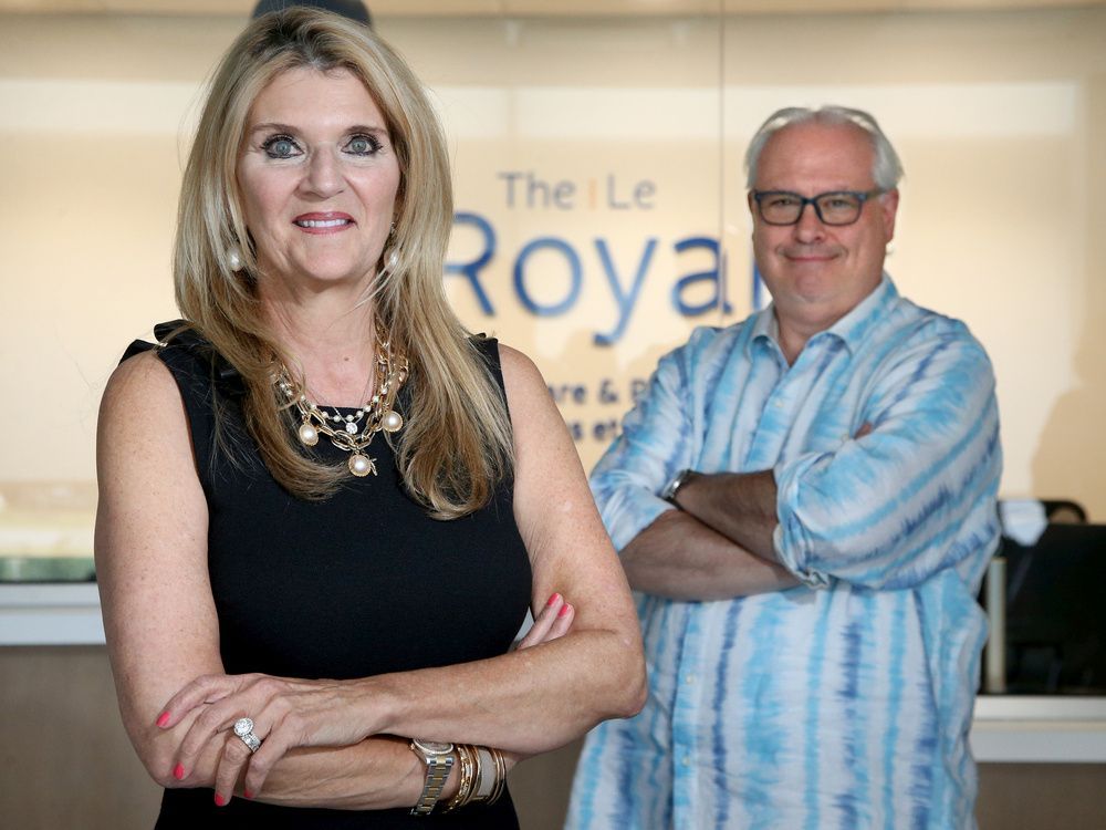 kathleen grimes, left, and her family donated $2.5 million to help dr. david attwood and others from the royal to open a new clinic for schizophrenia at city centre.