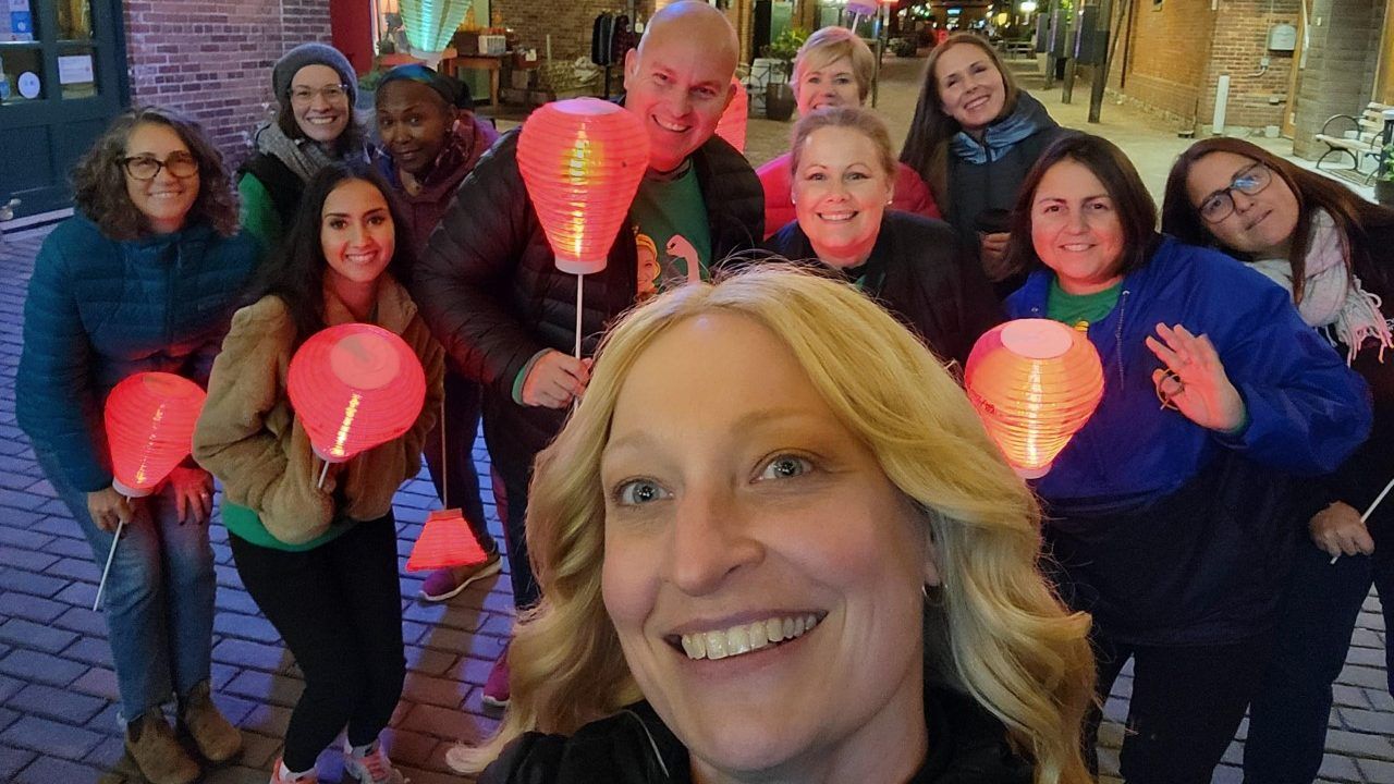 jennifer holmes and her friends were able to fundraise $8,000 last year for the leukemia and lymphoma society of canada's light the night fundraiser. supplied