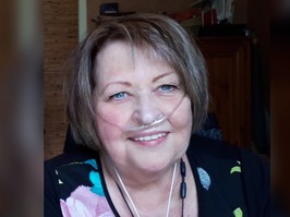Barbara Moore, who was diagnosed with chronic obstructive pulmonary disease (COPD)