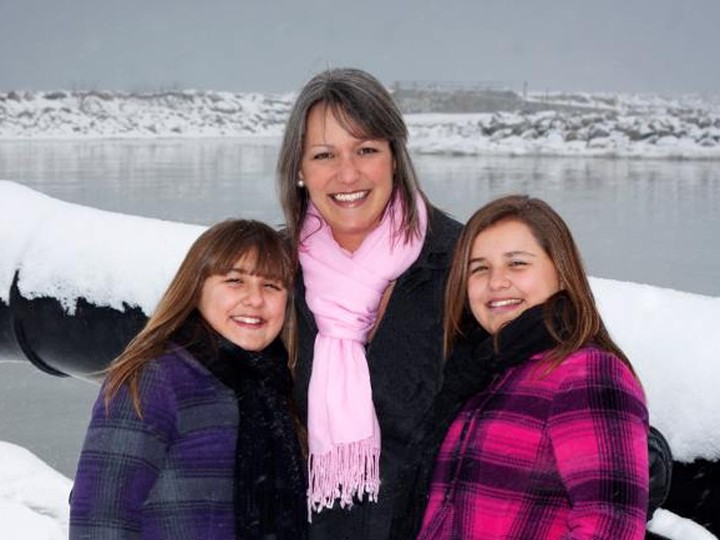  Treatment was challenging for Richardson and hard on her two daughters (seen here in 2013), but eight years after her diagnosis, testing continues to show no sign of a recurrence.