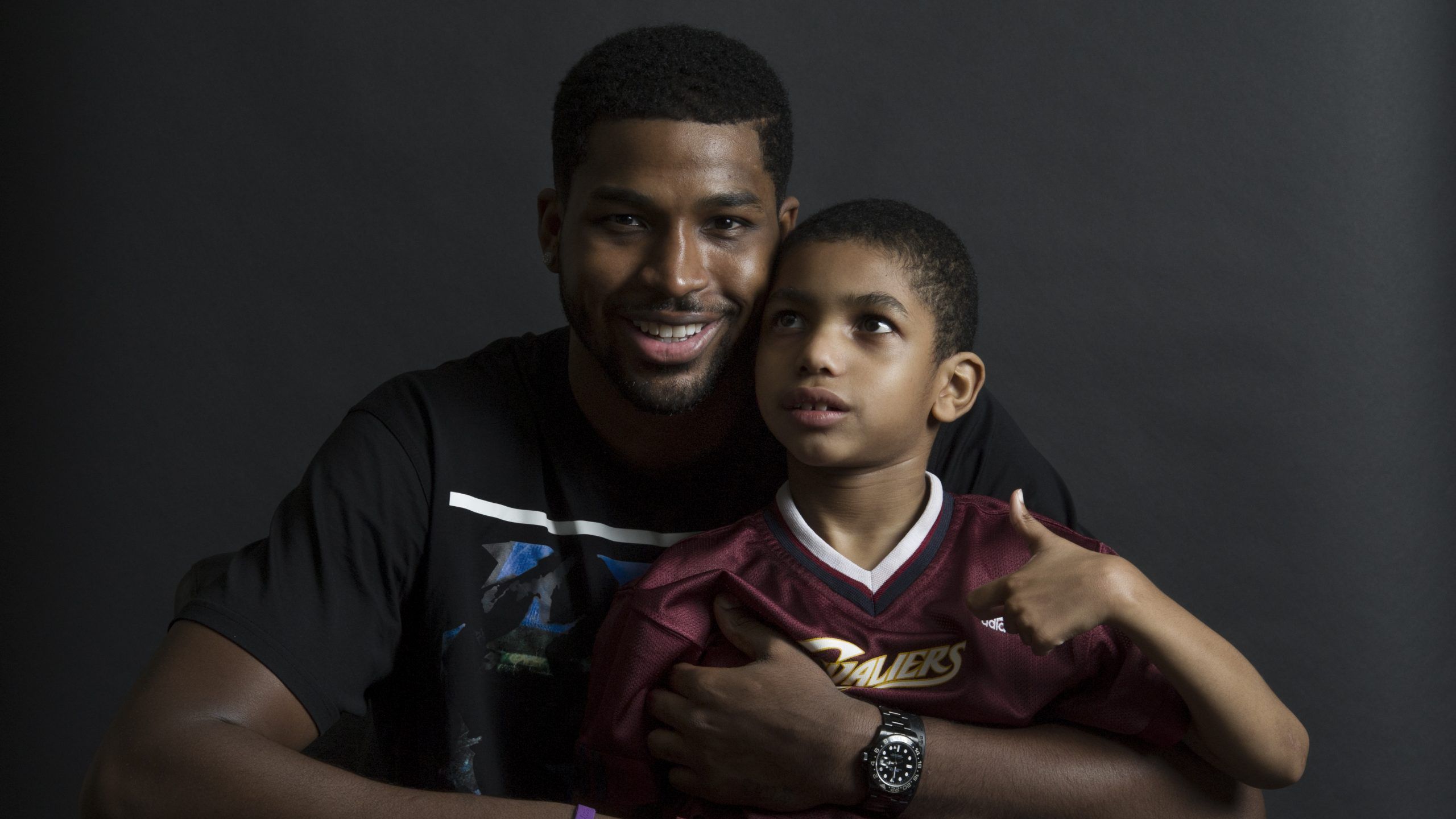 “My younger brother fights each and every day,” Tristan Thompson told NBC before his game against Cleveland where he donated his game-worn jersey and shoes to raise money for the U.S.-based Epilepsy Foundation. SUPPLIED