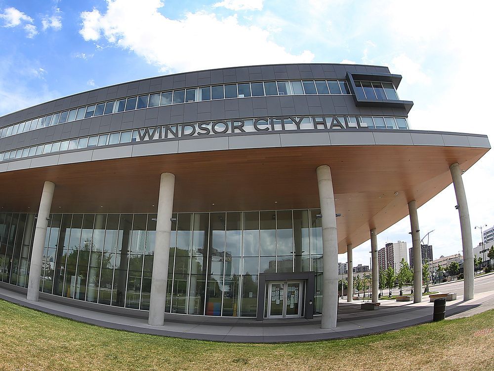 windsor city hall is shown on sunday, may 23, 2021.
