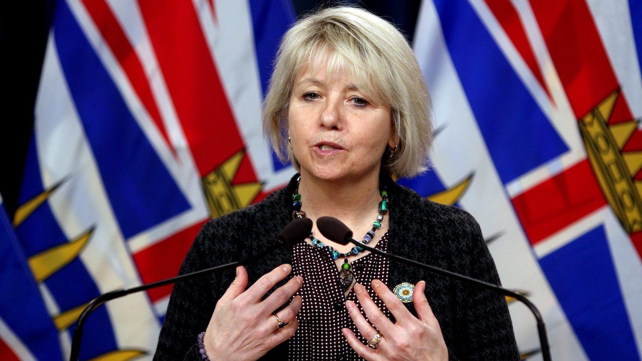 provincial health officer dr. bonnie henry speaks in the press theatre at the legislature in victoria, b.c., on thursday, march 10, 2022. the canadian press/chad hipolito
