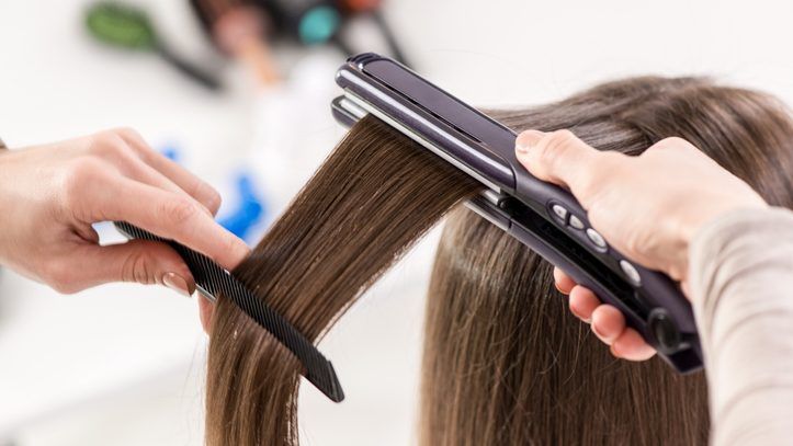 How to flat iron my outlet hair