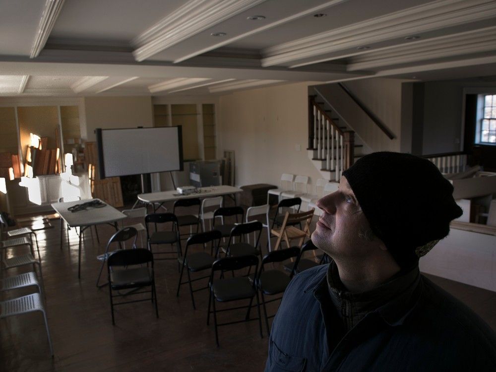 resilience montreal’s david chapman explores the site of the new permanent shelter. “we’re creating a resource that is very much saying, ‘welcome home,’ ” said chapman, executive director of resilience. “when we’re done (building) here, this might be the most beautiful homeless resource in the country.”