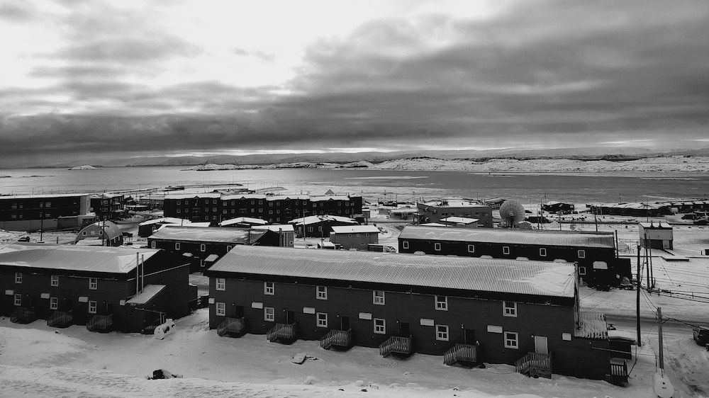 A landscape view of Iqualuit, Nunavut.