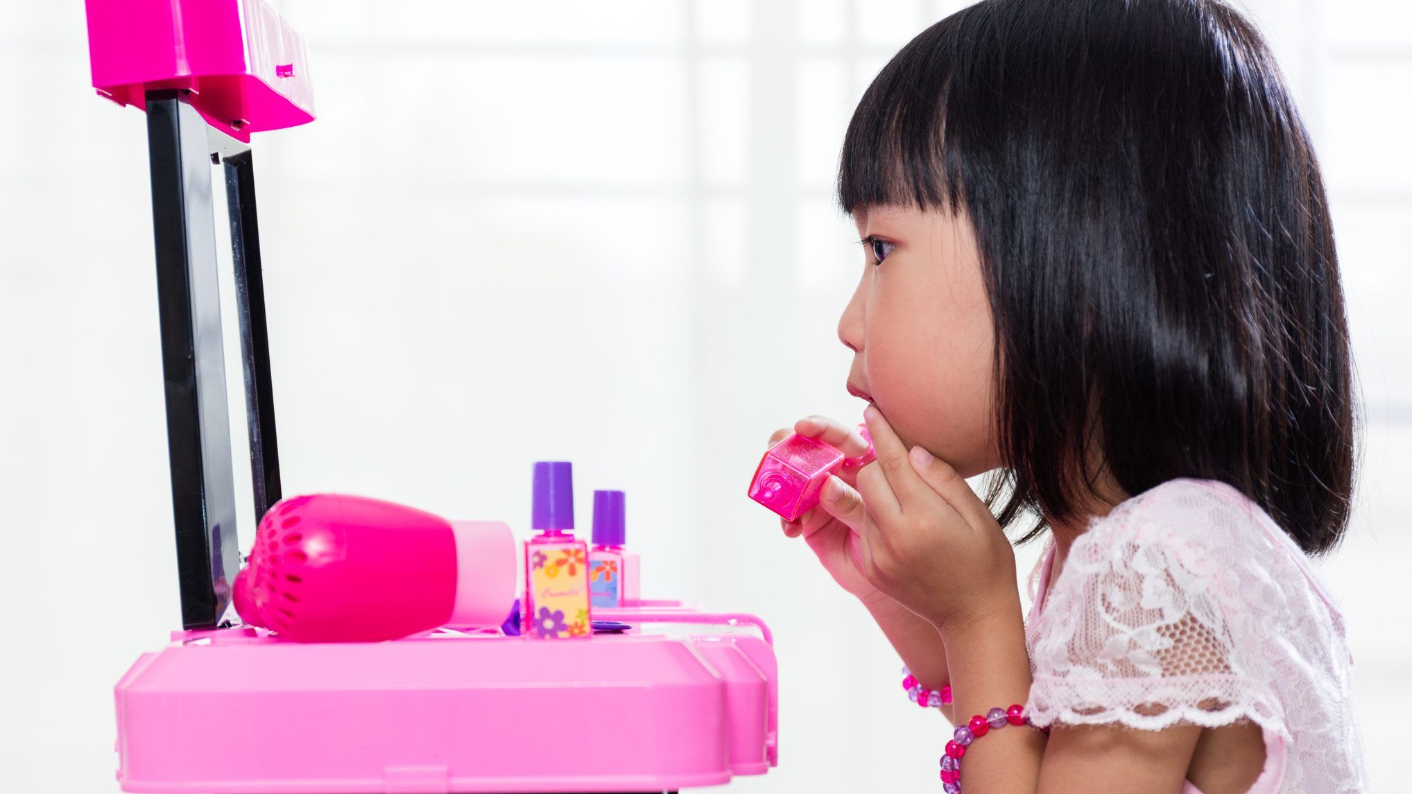 “Unfortunately, currently little is being done at the federal level to protect children from toxic chemicals in children's makeup and body products.” GETTY
