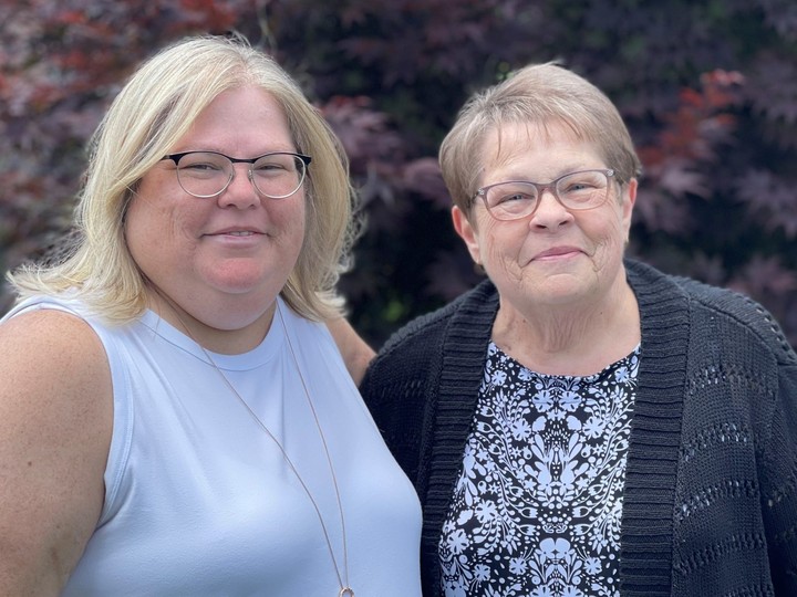  “My mom was a single mom, and she did everything for me and my sister,” Kim (Left) says about her mother (Right).