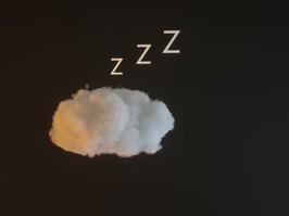 Sleeping cloud - stock photo
