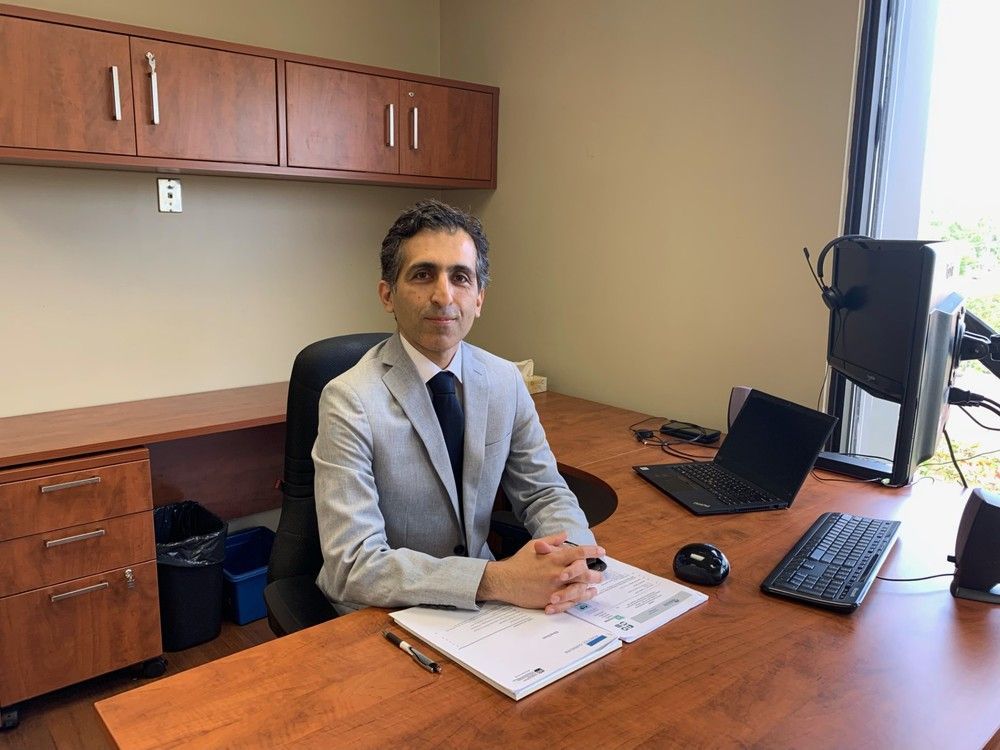 Dr. Mehdi Aloosh, Medical Officer of Health for Windsor-Essex County, is pictured in his office at the Windsor-Essex County Health Unit on Thursday, May 25, 2023.