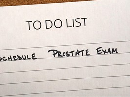 reminder note to have prostate exam