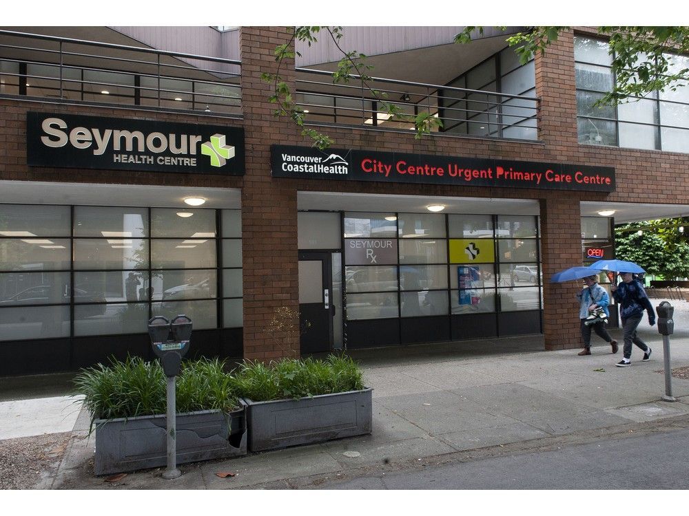 The urgent care centre operated by Seymour Health at 1290 Hornby Street in Downtown Vancouver.