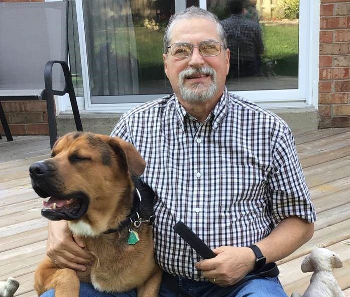 Frank Waldner and his wife adopted a puppy to help them stay physically active in their retirement years. SUPPLIED