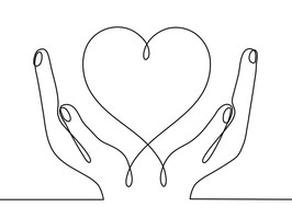 hands holding a heart