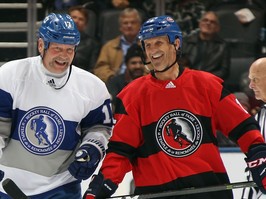 NHL alumni Wendel Clark and Guy Carbonneau
